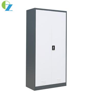 China W900mm 2 Door Steel Cabinet Left Files Storage & Right Side Clothes Hanging for sale