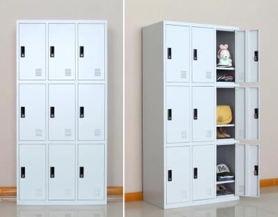 Китай Отбросьте шкаф хранения стали мебели 9 шкафчиков офиса металла двери продается