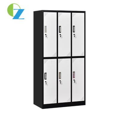 China OEM Disassemble Steel Office Lockers School Gym Office Furniture 6 Door For Cloth for sale