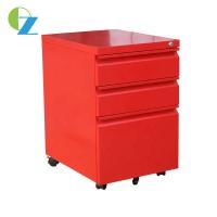 China Armário de arquivo móvel do equipamento de escritório A4 do armário do suporte da gaveta da cor vermelha 3 à venda