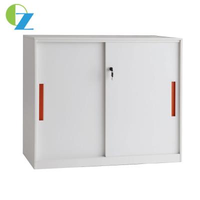 China Steel Office Furniture File Storage Cabinet Modular Sliding Door Cupboard for sale