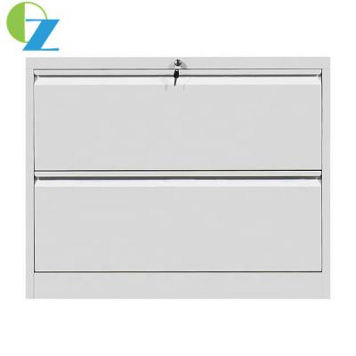 China Wide Office Lateral File Cabinets Steel Storage File Cabinets 2 Drawer Metal Lockable for sale