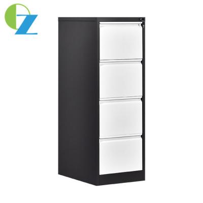 China Office Furniture 4 Drawer Steel Filing Cabinet With Partition In Drawers K/D Structure for sale