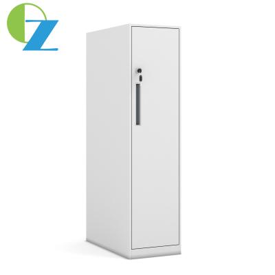 China 12mm Slim Short Metal Storage Cabinet  Single Door Steel Lockers NON KD Structure for sale
