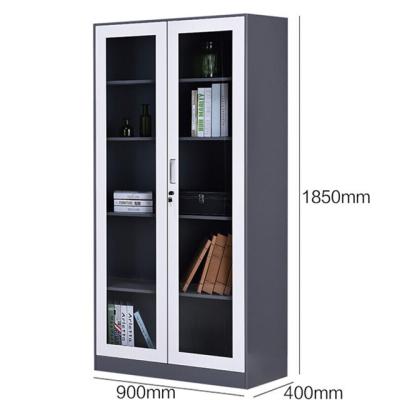 China Office Furniture Metal Cabinet 2 Door Cupboard Steel Storage File Cabinet for sale