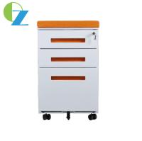 China OEM Rotating Mobile Pedestal Cabinet With PU Castor Wheels for sale