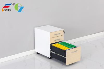 China Office Furniture Steel Metal 3 Drawers Filing Cabinet Mobile For A4 File for sale