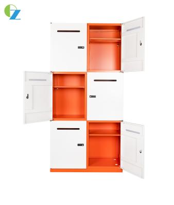 China Knock Down Structure 9 Door Mail Box Storage Cabinet With Password Lock for sale