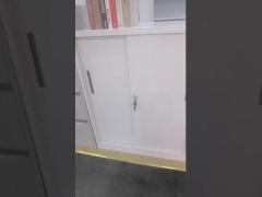 Small Sliding Door 12MM Edge Steel Office Filing Cupboard Manufacturers