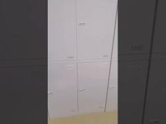 H1850*W900*D450mm Flush 4 Door Metal Lockers Staff Metal Storage Wardrobe Frameless