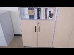 Up Open Down Swing Door Modular Storage Cabinet With 1 Fixed Shelf Double Layers Plate