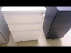 Goose Neck 3 Drawer Mobile Pedestal Steel Office Pedestal Cabinet 0.6mm