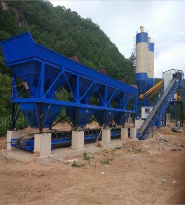 中国 HZS35 Concrete Mixing Station Composed Of Batching , Mixing , Electrical Control 販売のため