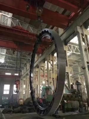 China Operación suave del engranaje de circunferencia del molino de anillo de la alta capacidad de carga en venta