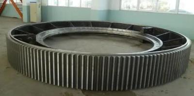 China Ring Gear Mill Girth Gear Oblique Tooth For Mining Mill And Rotary Kiln for sale