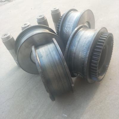 China Large Crane Parts Cast Crane Wheels And Forged Wheel for sale