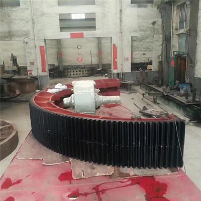 China Fábrica del engranaje de la circunferencia del molino de las plantas GS42CrMo4 del hierro de esponja GB7233-87 y del engranaje de la circunferencia del molino de bola en venta