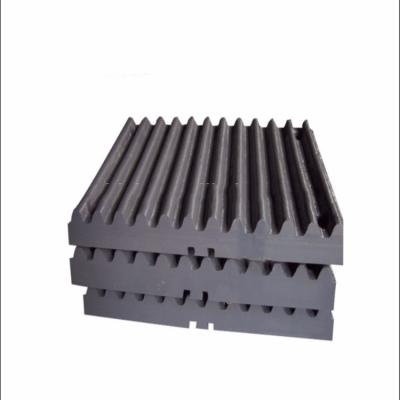 China Mn13Cr2 Jaw Crusher Liner Plate Jaw Plate Mining Machine Spare Parts for sale