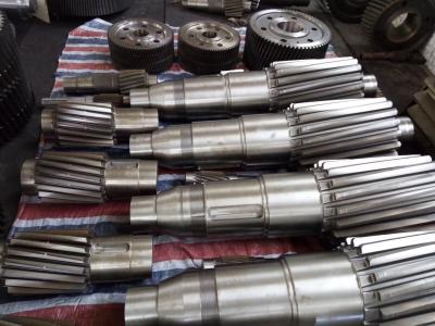 China ASTM Nickel Coatings Forging Steel Pinion Gear Shaft Parts Of Mining Machine for sale