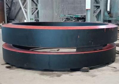 China Plain Riding Ring ZG42CrMo dia 2M 9M Rotary Kiln Tire and cement kiln parts factory price for sale