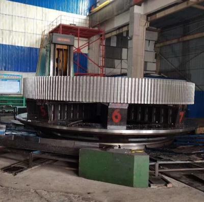 China Engranaje grande de la circunferencia del horno rotatorio del diámetro 16000m m del acero de forja para la planta del cemento en venta