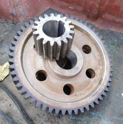 China Surface Hardening 4140 Ball Mill Big Forged Spur Gear Wheel Pinion Gear for sale