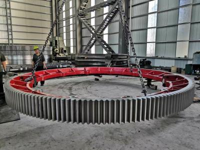 China Heavy Duty 16000mm ball mill girth gear For Ball Mill And Rotary Kiln for sale