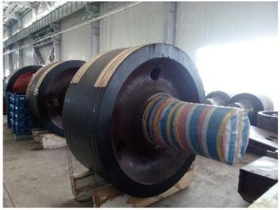 China Cement  Rotary  Kiln  Supporting  Roller  Forging  Parts   45  Steel for sale