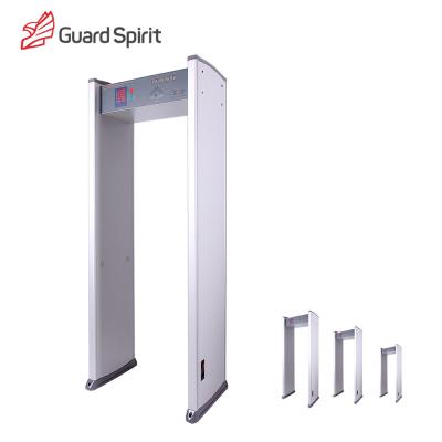 China cheap price 6 zones walk through metal detector , security metal detctor with 6 LED Strips alarm for sale