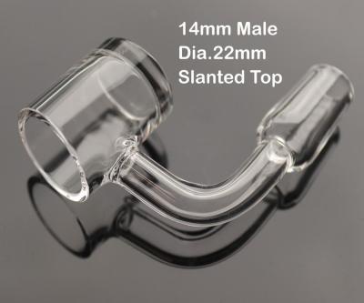 China Smoking Quartz Banger Nail Bowl Slanted Edge Male Joint 14mm 90 Degree Banger for sale