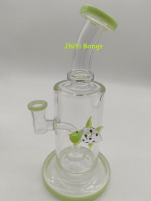 China CE Tortoise Glass Dab Rigs Percolater Water Pipe Recycler Glass Adapter Bongs 14mm for sale