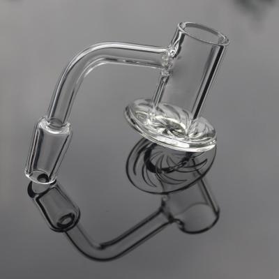 China Bongos de vidro de vidro puro Cyclone Quartz Banger Tabacco 18 mm à venda