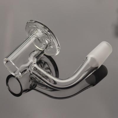 China 90 Degree Glass Bong Thermal Quartz Banger Durable Glass Smoking Pipe for sale