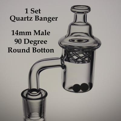China 3,5 Ounces Glazen Bong Thermisch 14 mm Female Quartz Banger Transparant Te koop