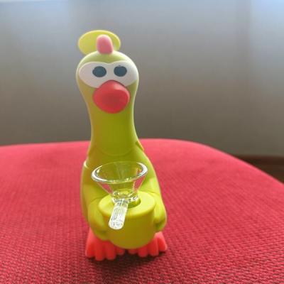China Reciclador de quartzo Scream Chicken Dab Rig Nail Recycler Transparente Dab Oil Rig à venda