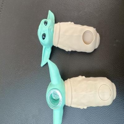 China Canudo de vapor de silicone de alta flexibilidade Yoda dispositivo de inalação para bebês 145 mm à venda