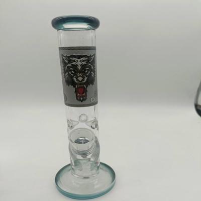China Female Joint Glass Clear Straight Tube Re Fashioning Mini Recycler Bong for sale