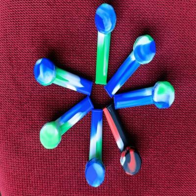 China Miniature Silicone Tiny Bong Bowl Waterpipe Ice Catcher Borosilicate Glass Water Pipe for sale