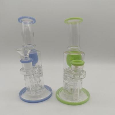 China 5 pulgadas Glass Dab Rigs Percolador Fumar Bubbler Oil Rig Bong en venta