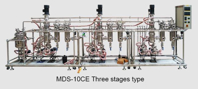 3 stages short path distillation