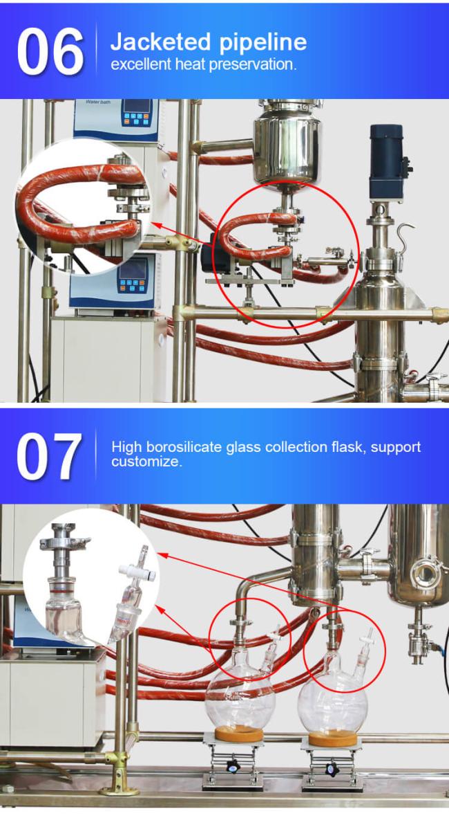 short path distillation equipment flask