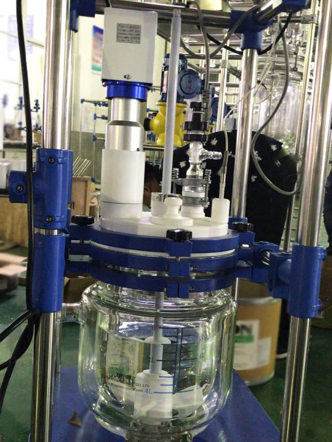 ultrasonic jacketed glass reactor