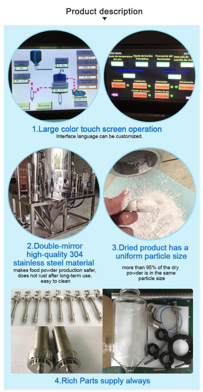 centrifuge spray dryer advantages