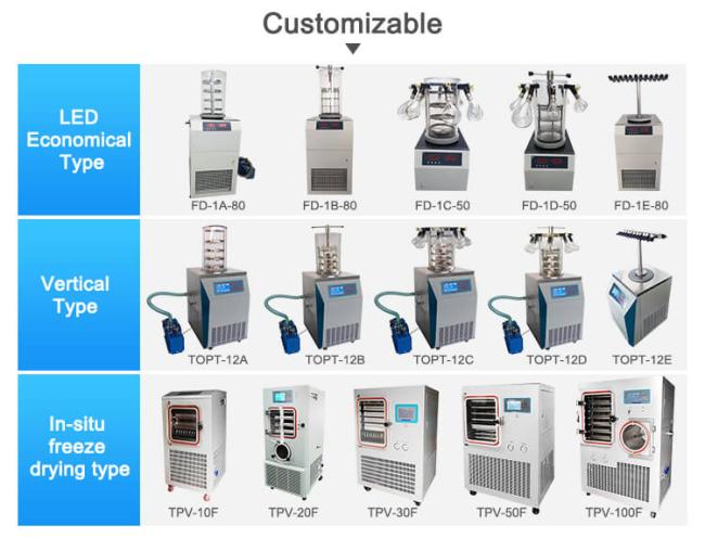 freeze dryer types