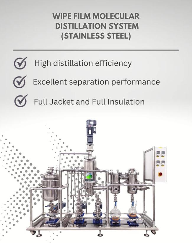 short path molecular distillation