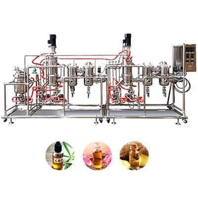 China OEM Wiped Film Evaporator TOPTION Industrial Essential Oil Extraction Machine for sale