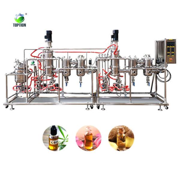 Quality 100L Wiped Film Evaporator 316L Stainless Steel Essential Oil Distiller for sale