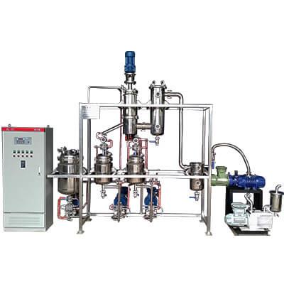 Quality 30L Jacketed Tank Wiped Film Evaporator Molecular Distillation System for sale