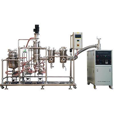China High Vacuum Wiped Film Evaporator Pharmaceutical Short Path Distillation Unit for sale