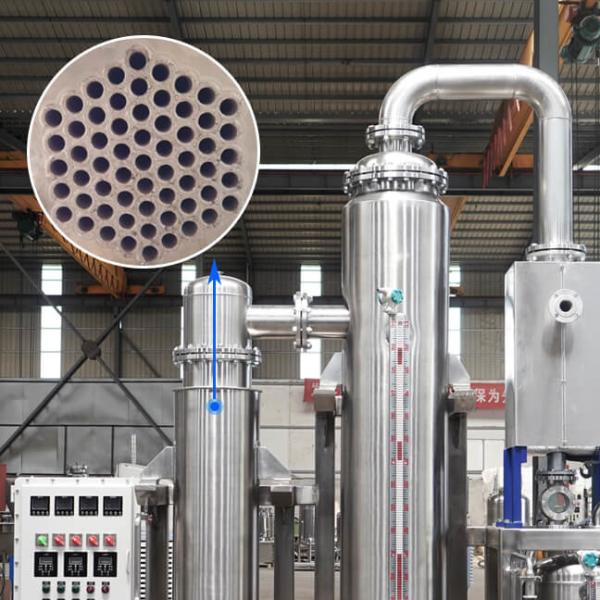 Quality TOPTION Rising Film Evaporator Vertical Climbing Film Evaporation for sale